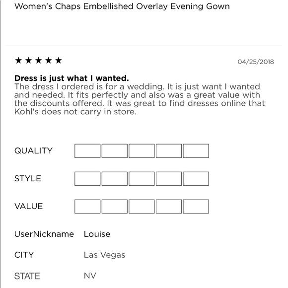 NEW CHAPS Embellished Overlay Evening Gown Dress - Picture 10 of 16